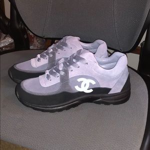 Black & Grey Chanel Trainers